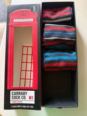 3 Pair-Men’s Striped Socks Pack-new
